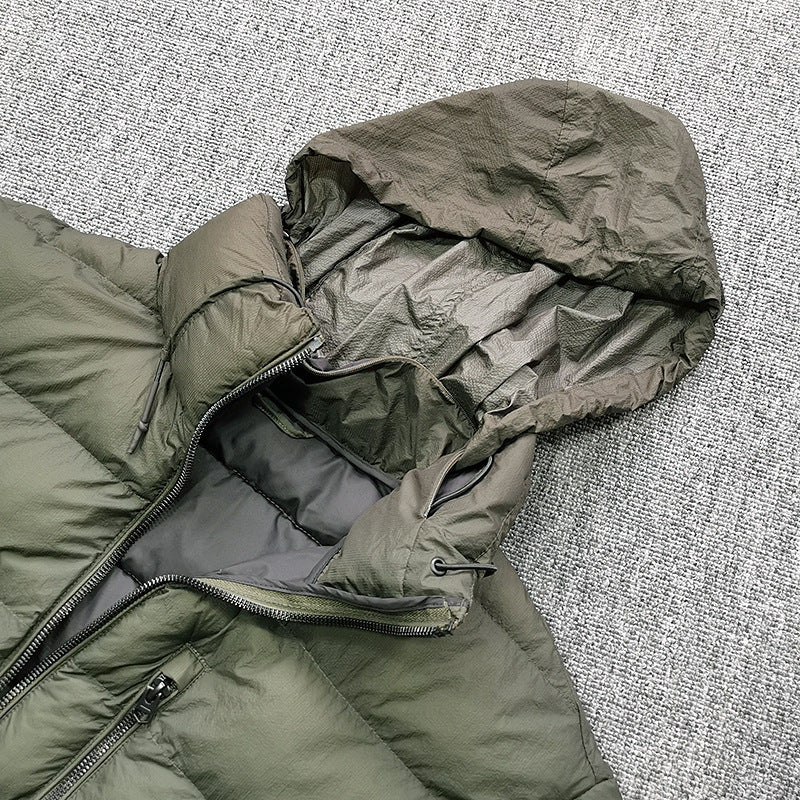 EMPIRE Men's Winter Stand Collar Waterproof Quilted Cotton-padded Jacket