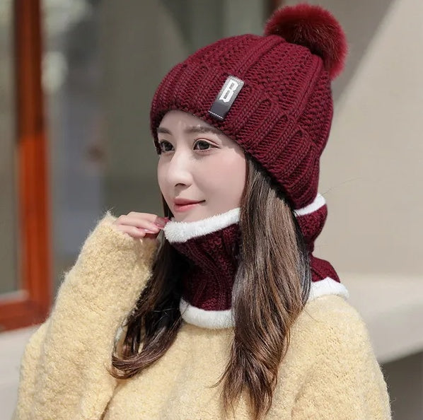 EMPIRE Winter Beanie Hat Scarf Set