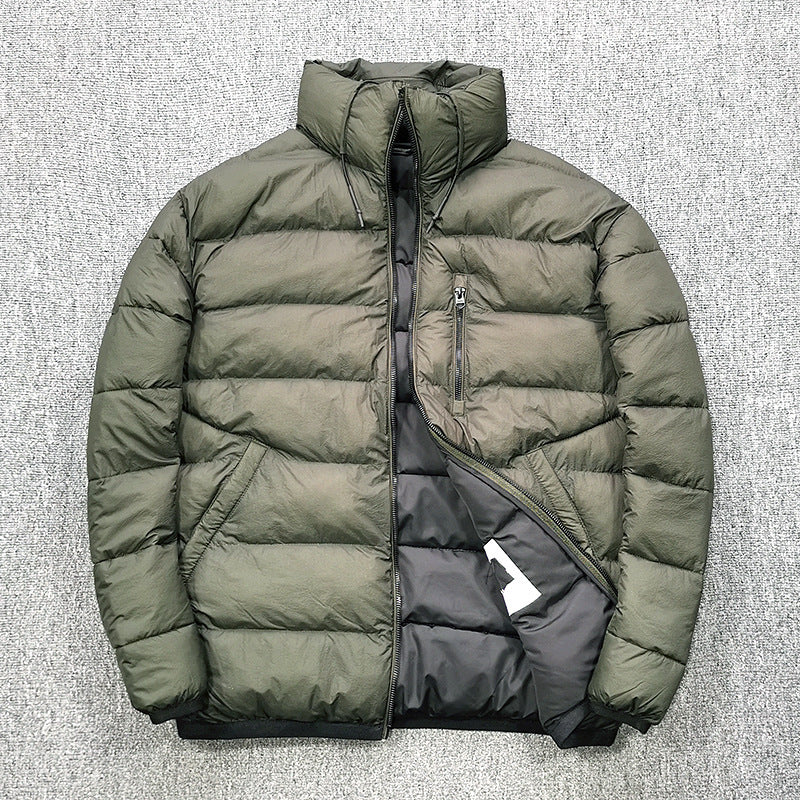 EMPIRE Men's Winter Stand Collar Waterproof Quilted Cotton-padded Jacket