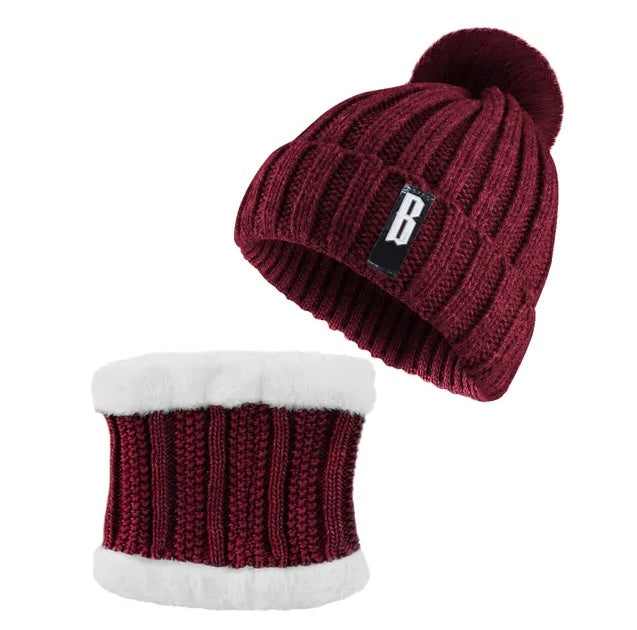 EMPIRE Winter Beanie Hat Scarf Set