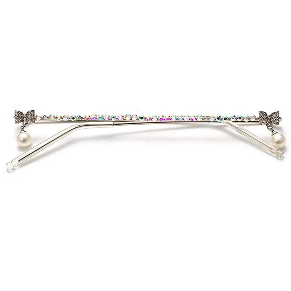 EMPIRE Lensless Rhinestone Colored Glasses Frame