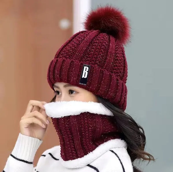 EMPIRE Winter Beanie Hat Scarf Set