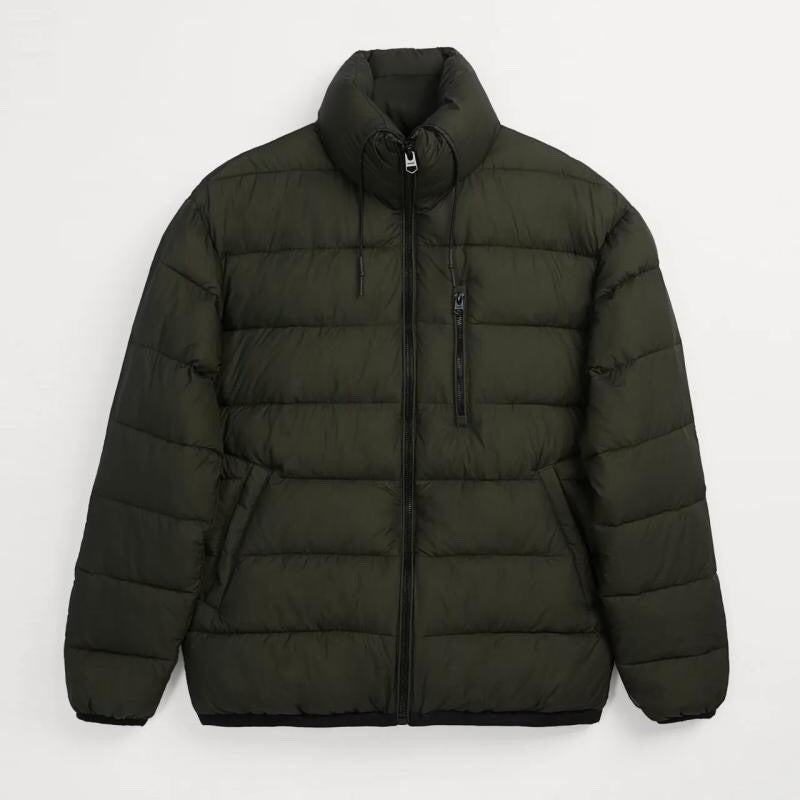 EMPIRE Men's Winter Stand Collar Waterproof Quilted Cotton-padded Jacket